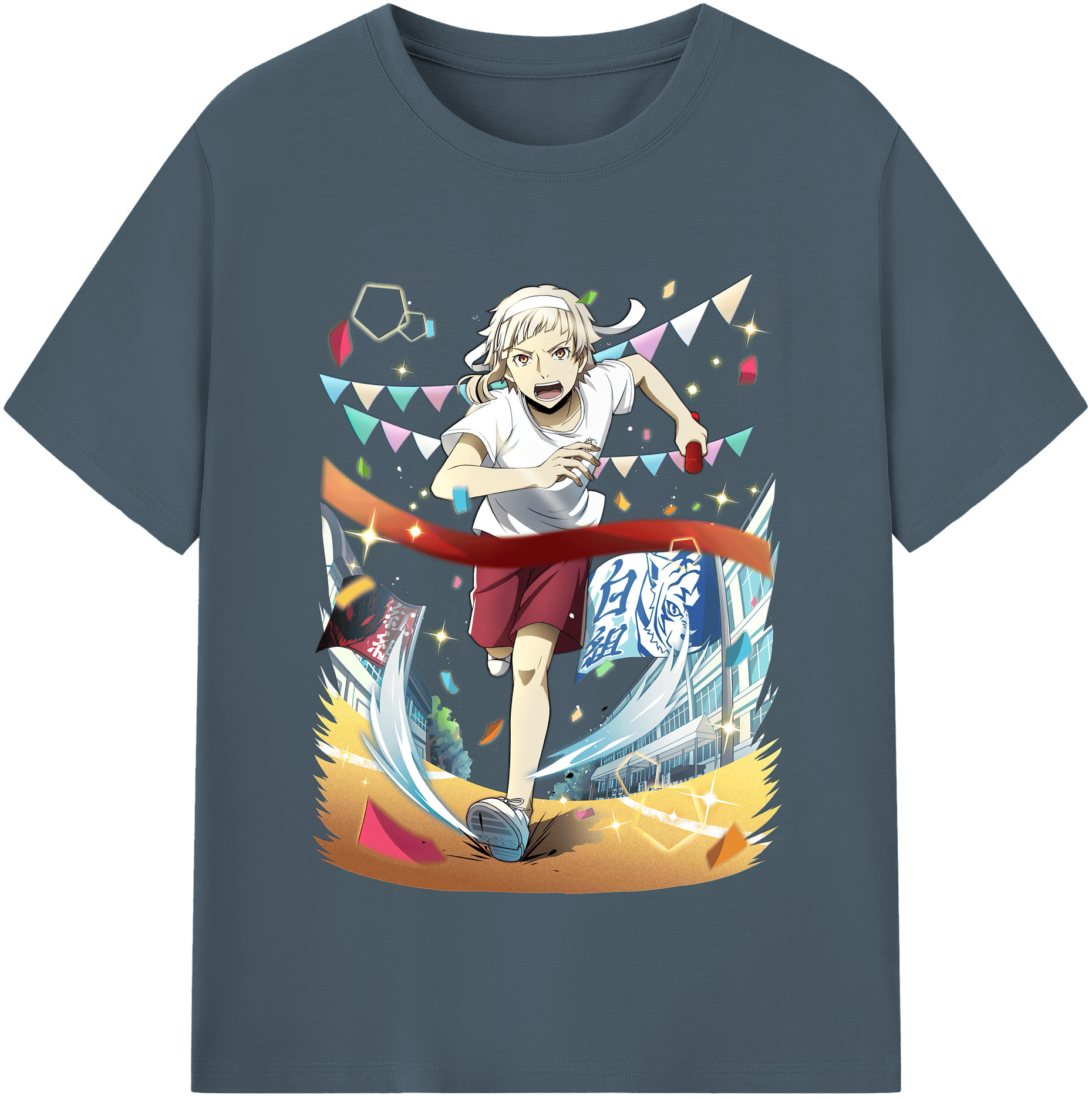 （画像用） 文豪ストレイドッグス Bungo Stray Dogs 綿100％半袖Tシャツ（フロントプリント）